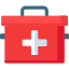 Erste-Hilfe-Kasten Ein roter Erste-Hilfe-Kasten © flaticon.com