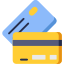 Kreditkarten Eine gelbe und eine blaue Kreditkarte © flaticon.com