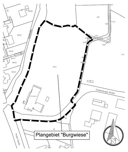 Geltungsbereich Plangebiet © Stadt Friesoythe